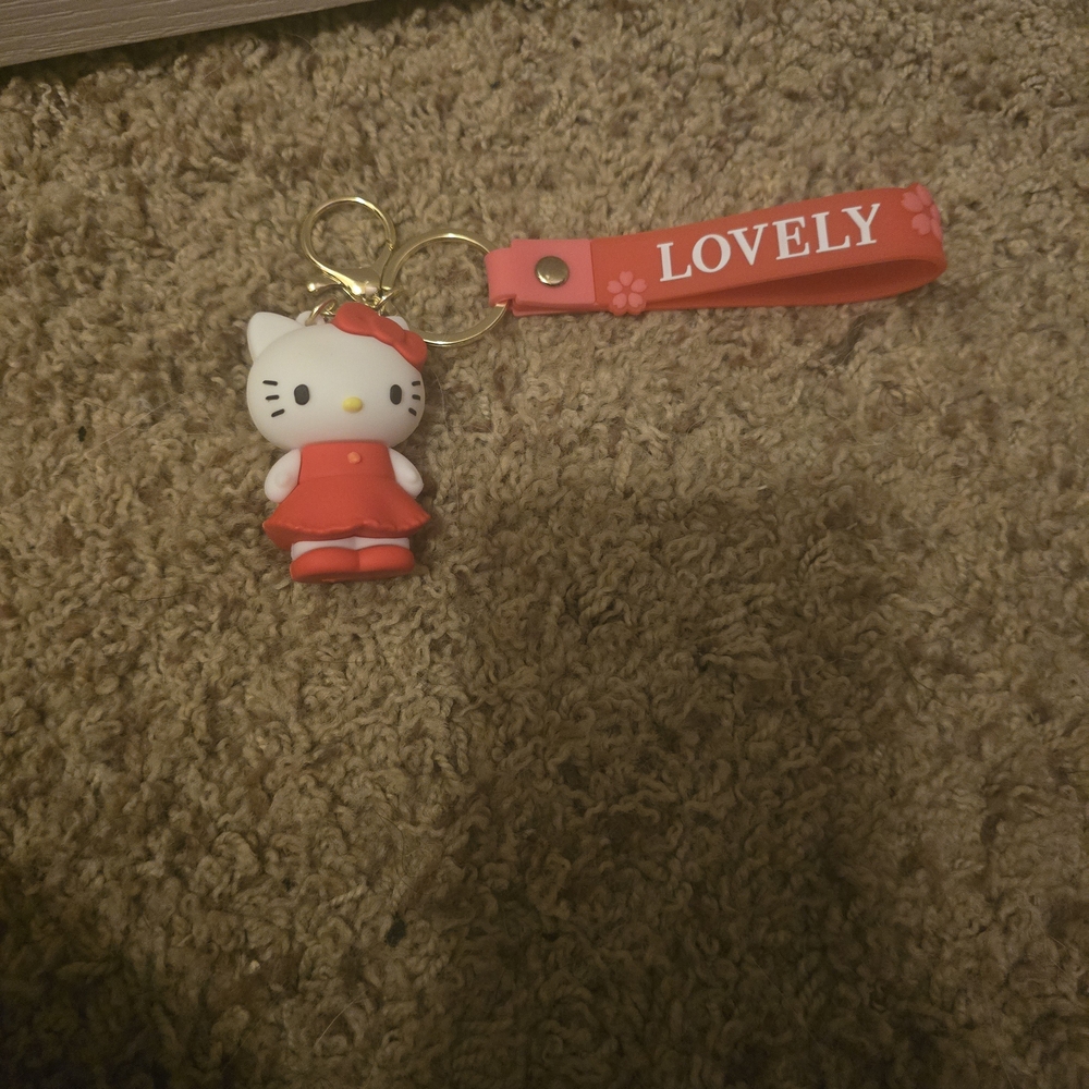 Hello Kitty Red Keychain
